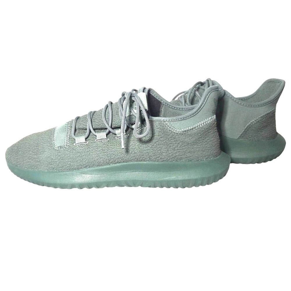 Adidas Tubular Shadow Green Lace Up Woven Running Sneakers Men's Size 10.5 - Picture 2 of 9